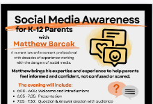 Community forum about dangers of social media for kids