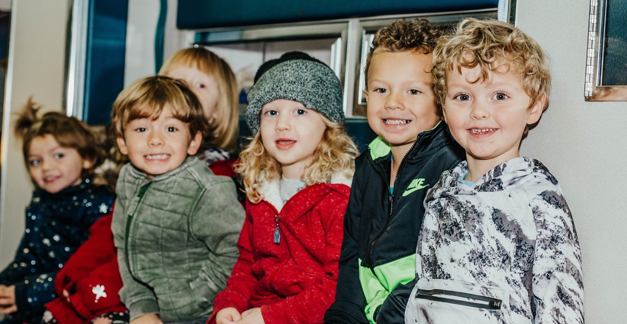 Kids smiling