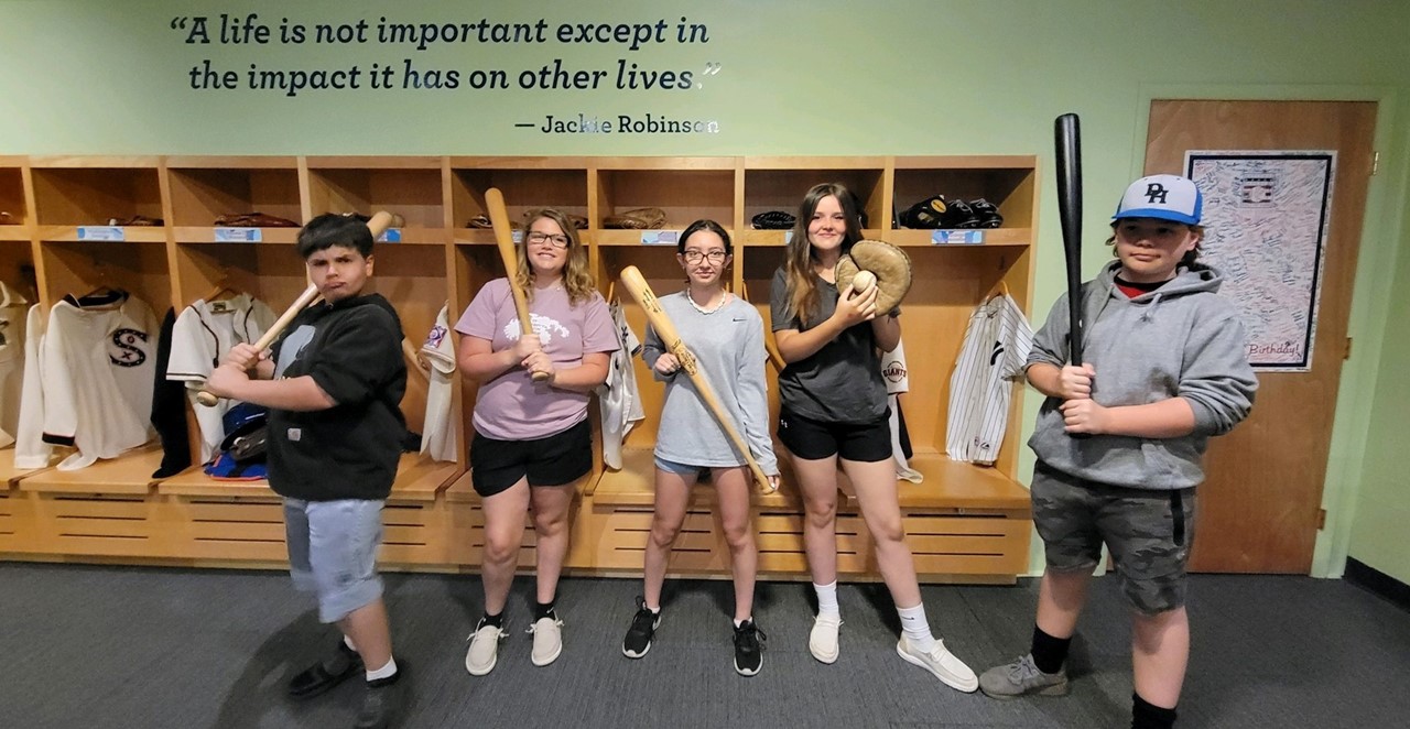 DCS kids at baseball hall of fame