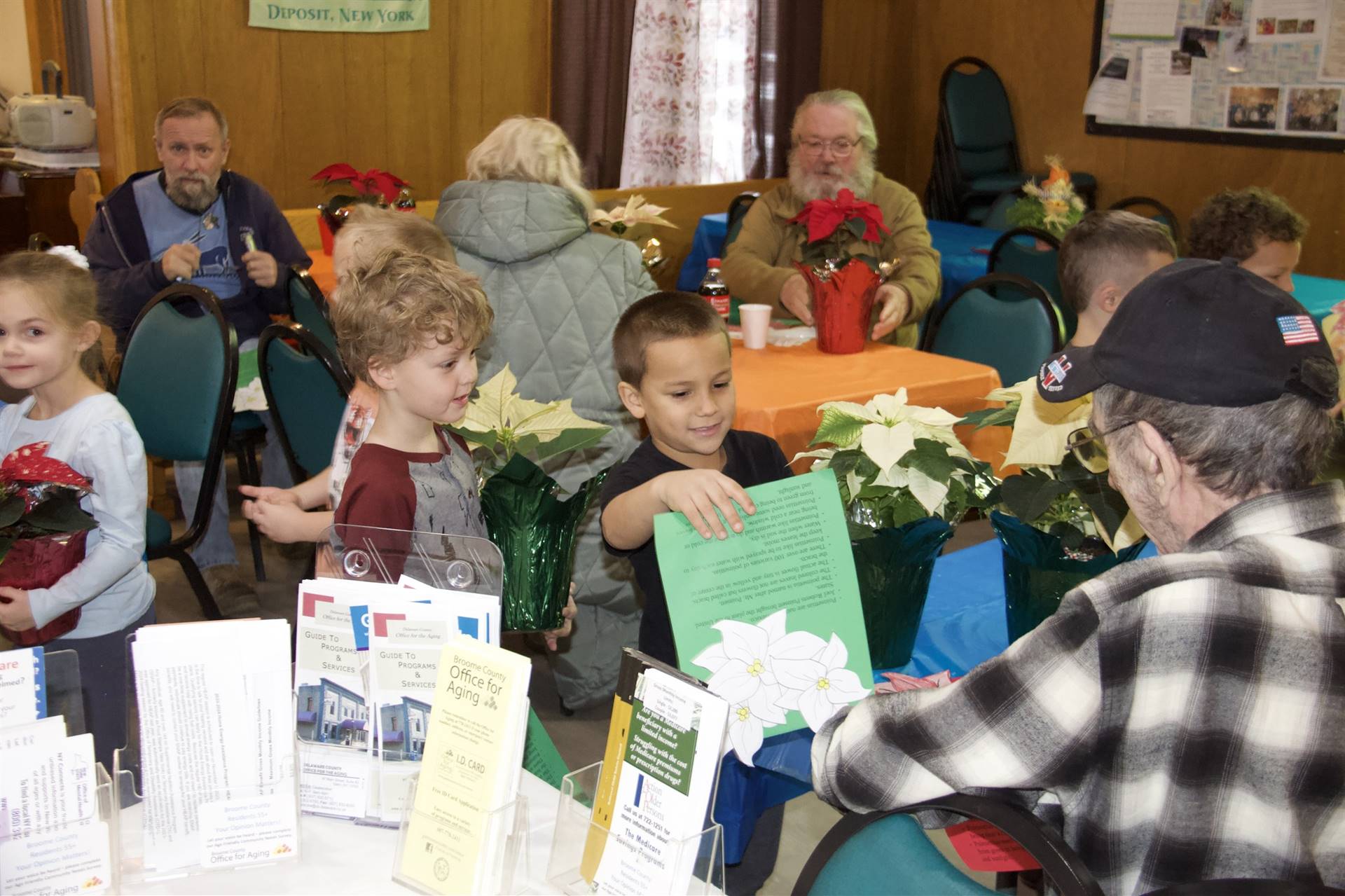 DCS Elementary students visit senior citizens center