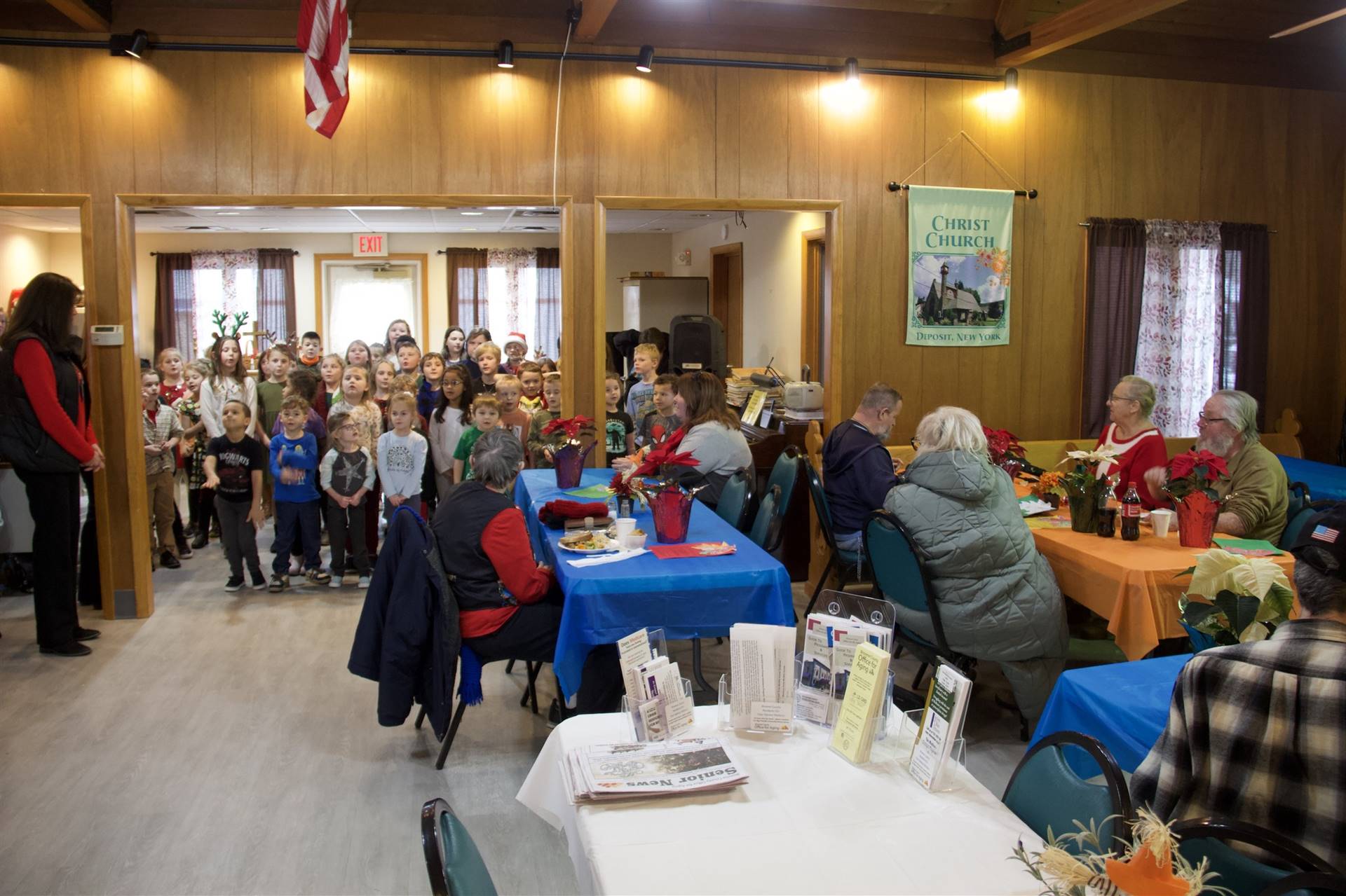 DCS Elementary students visit senior citizens center