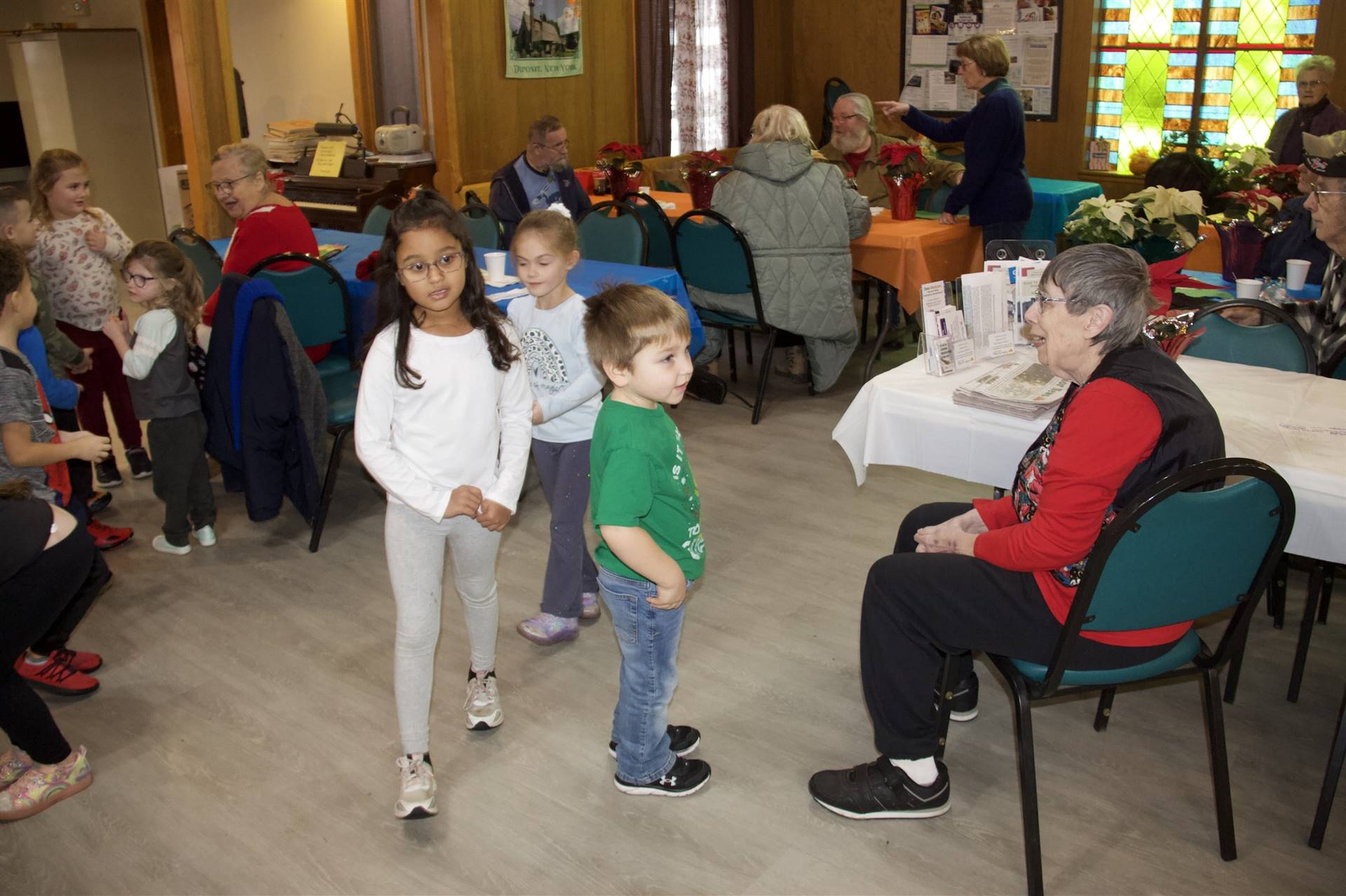 DCS Elementary students visit senior citizens center