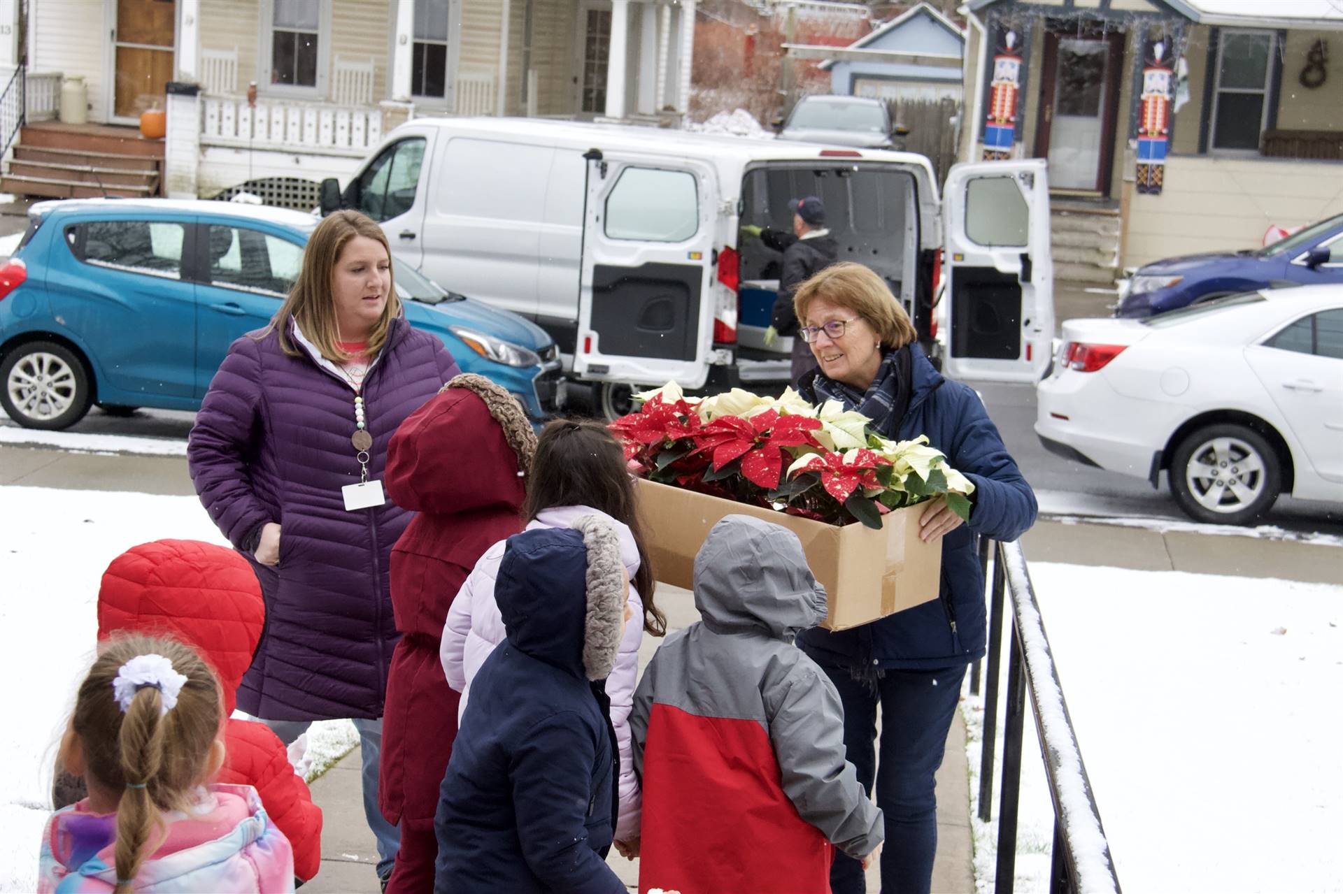 DCS Elementary students visit senior citizens center