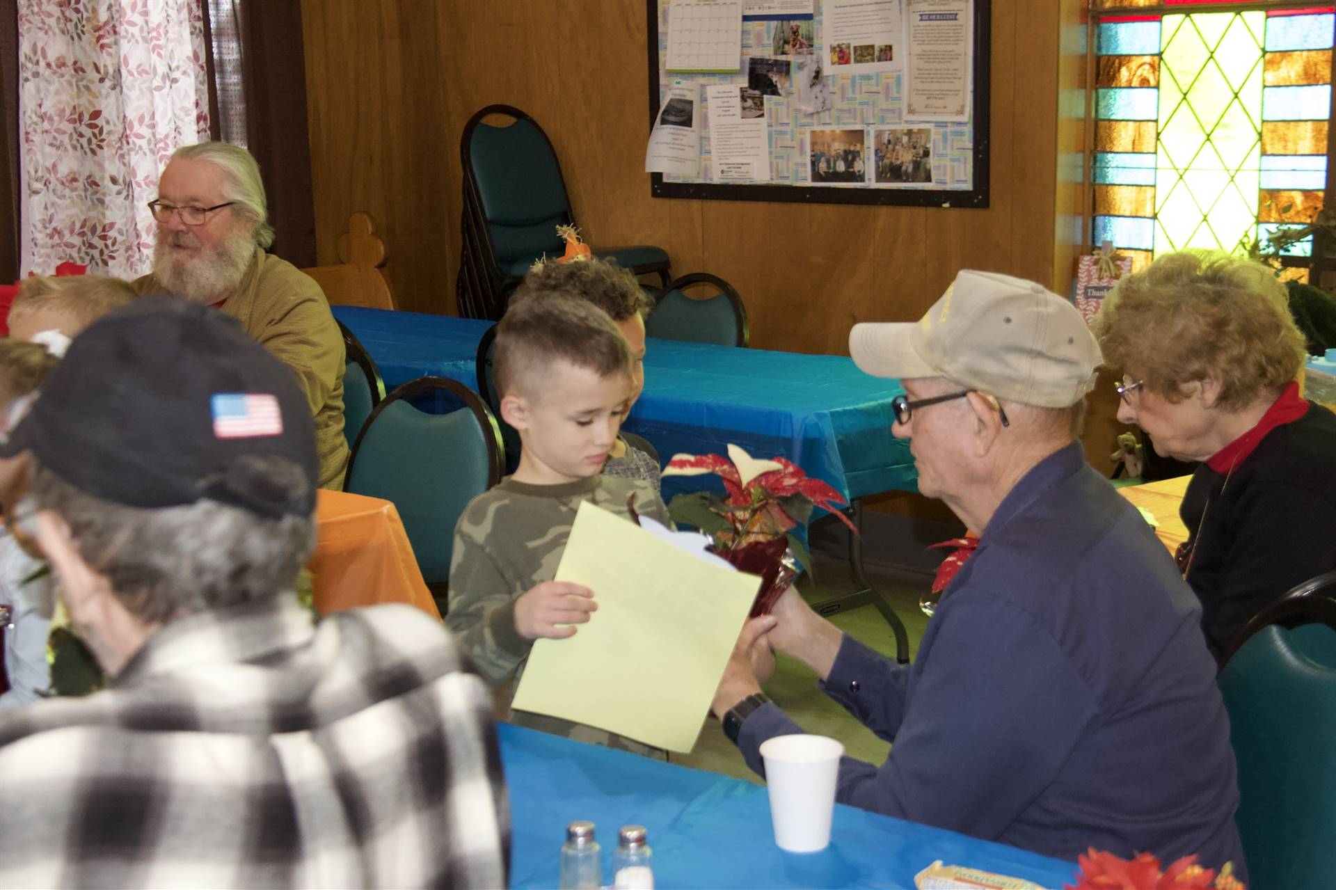 DCS Elementary students visit senior citizens center