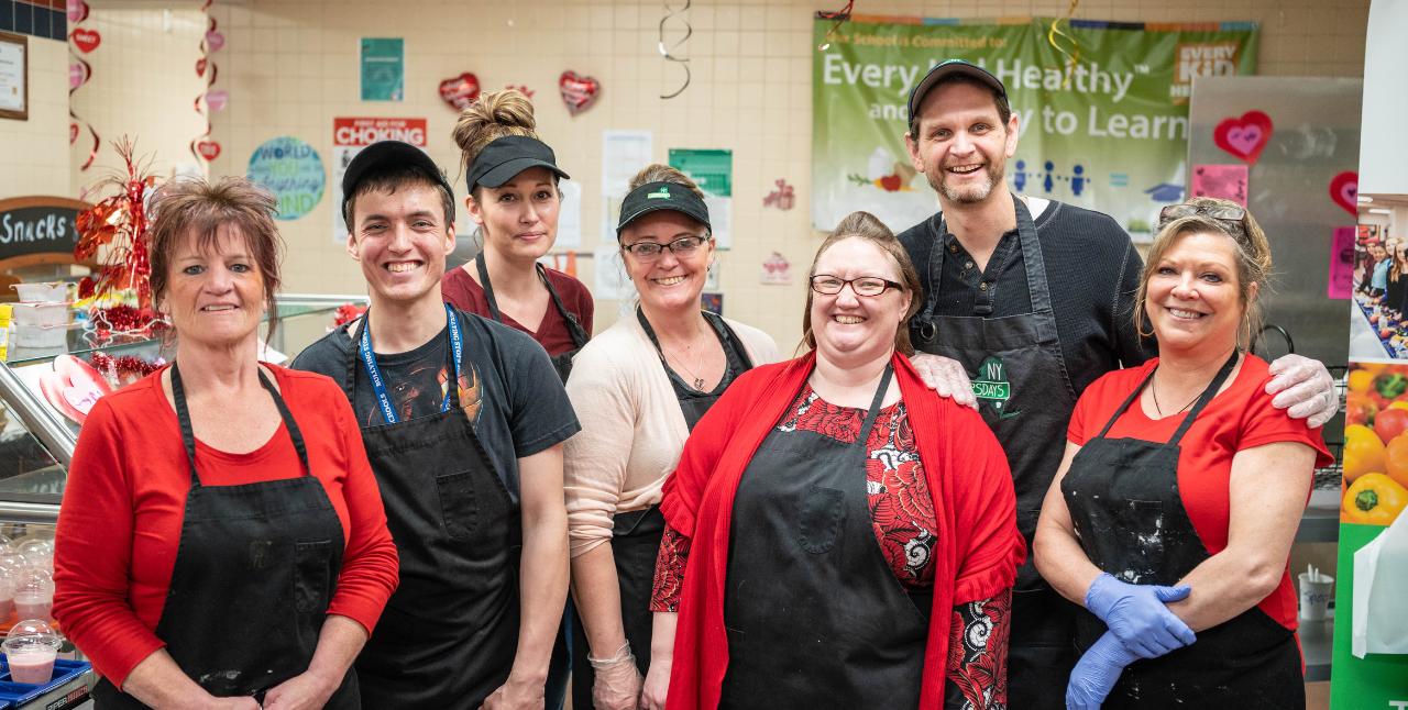 Cafeteria Workers at Elementary School