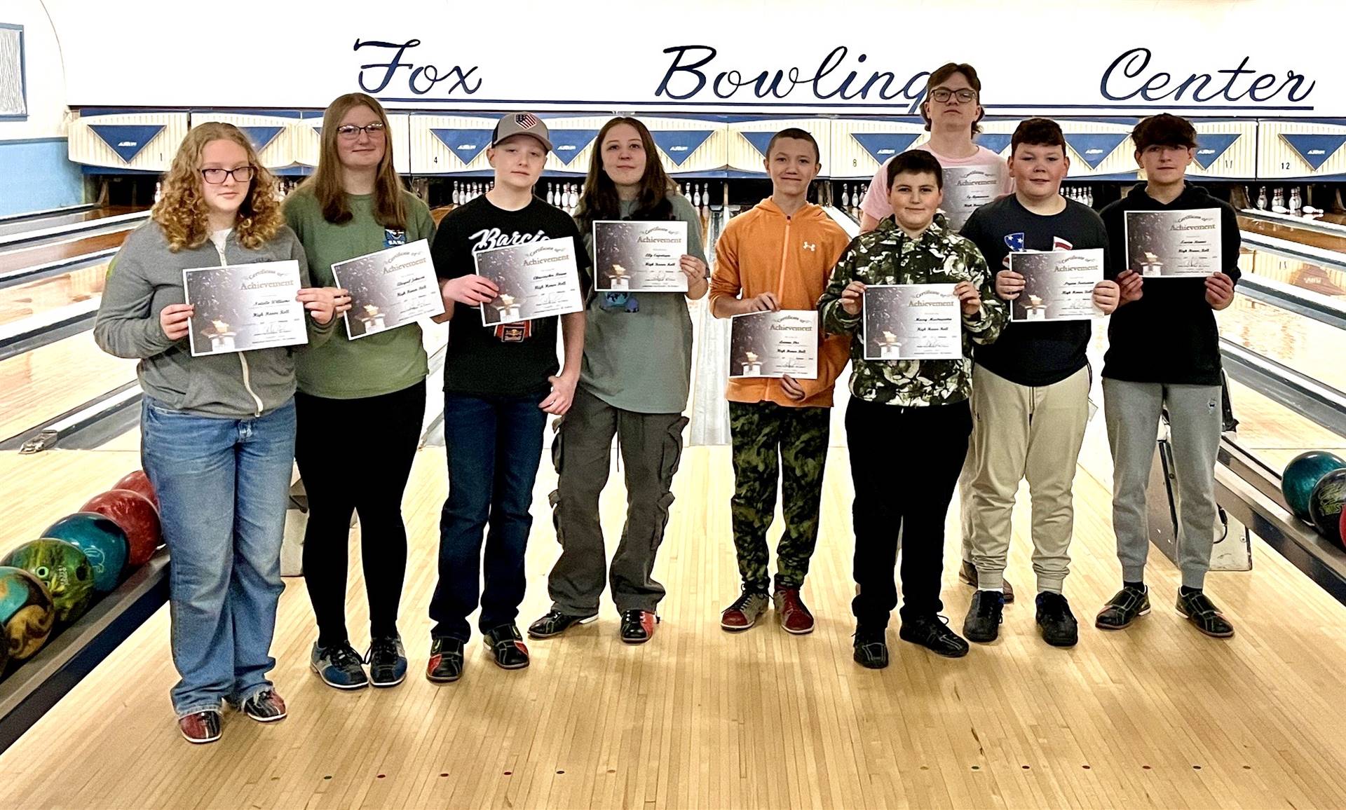 DCS MS/HS Honor Roll Bowling