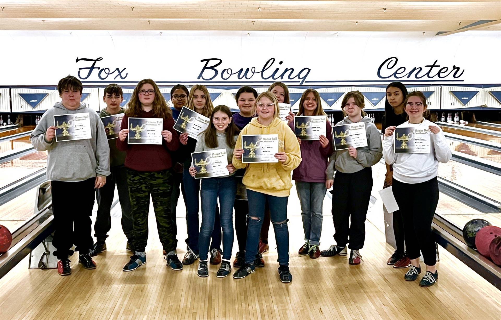 DCS MS/HS Honor Roll Bowling