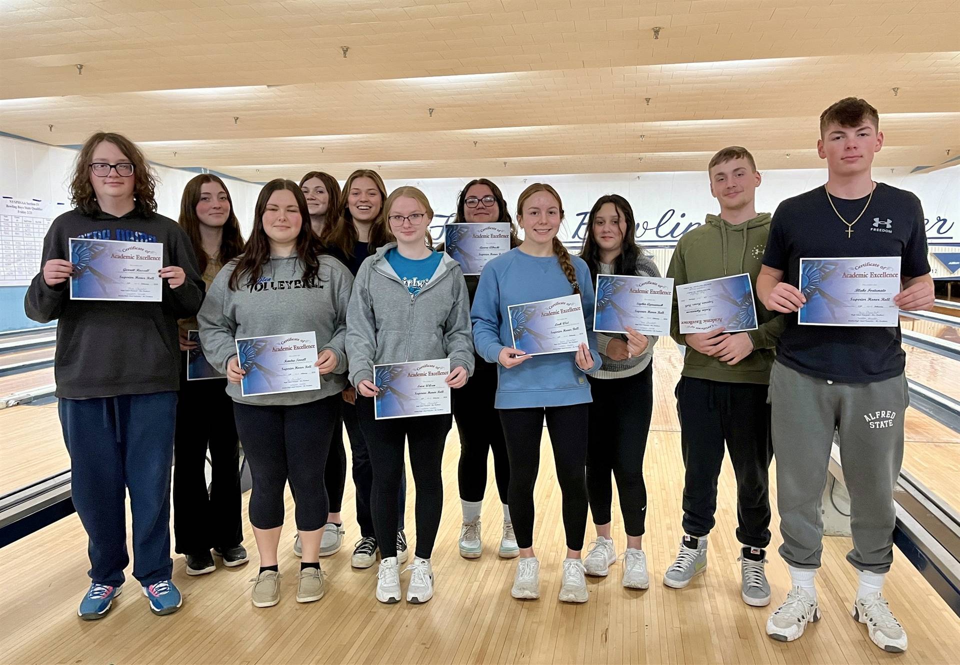 DCS MS/HS Honor Roll Bowling