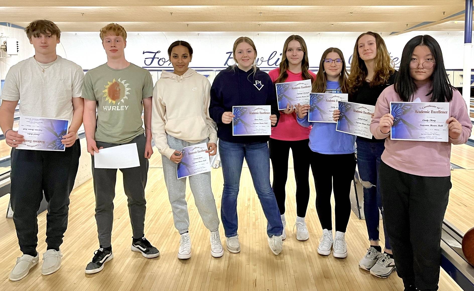 DCS MS/HS Honor Roll Bowling