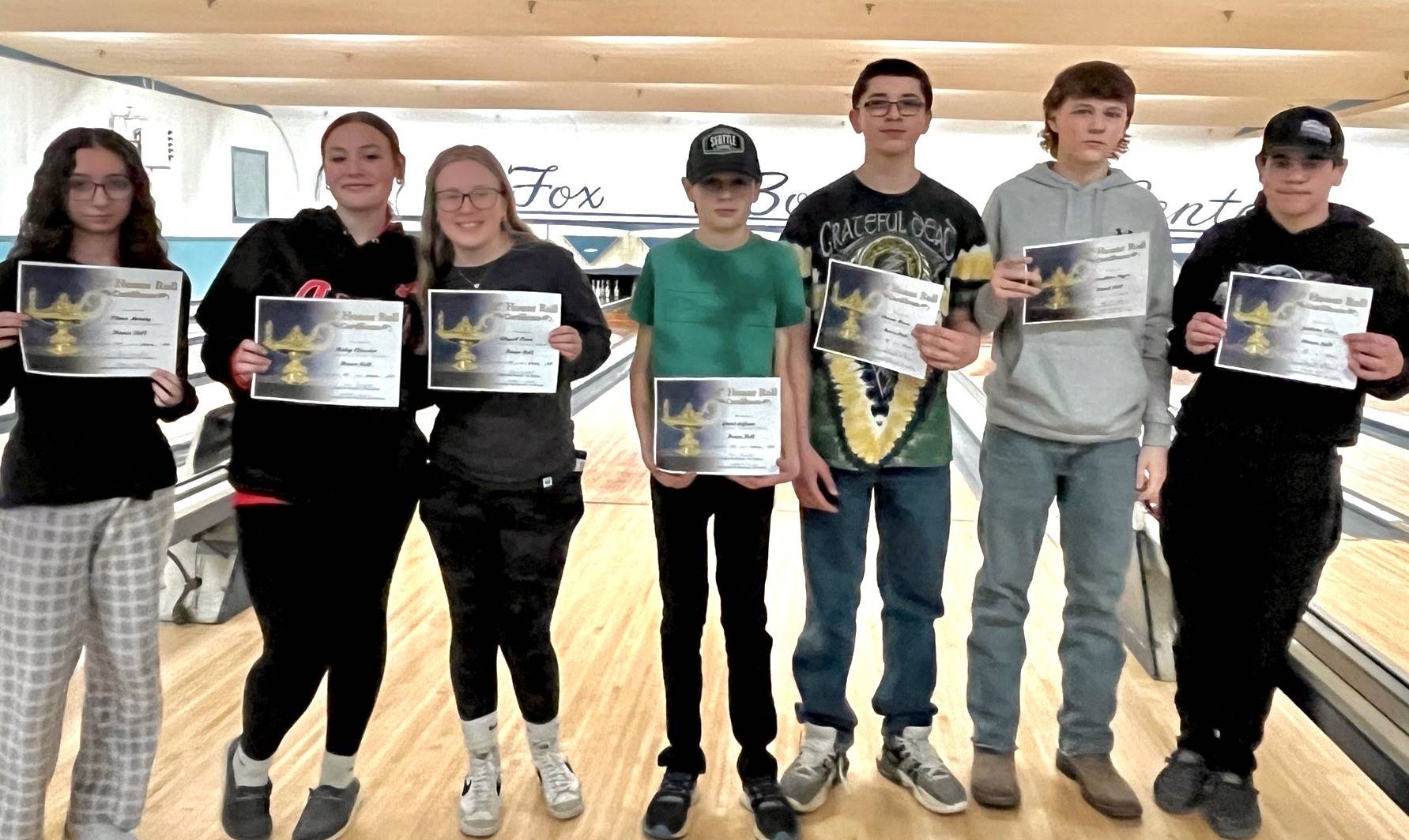 DCS MS/HS Honor Roll Bowling